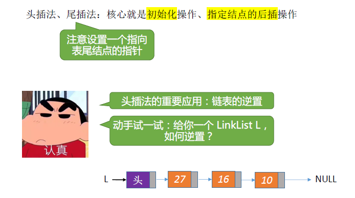 单链表的建表总结